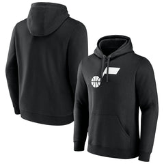 Utah Jazz Primary Logo Pullover Hoodie Black