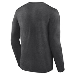 Utah Jazz Primary Logo Team Long Sleeve T-Shirt Heathered Charcoal