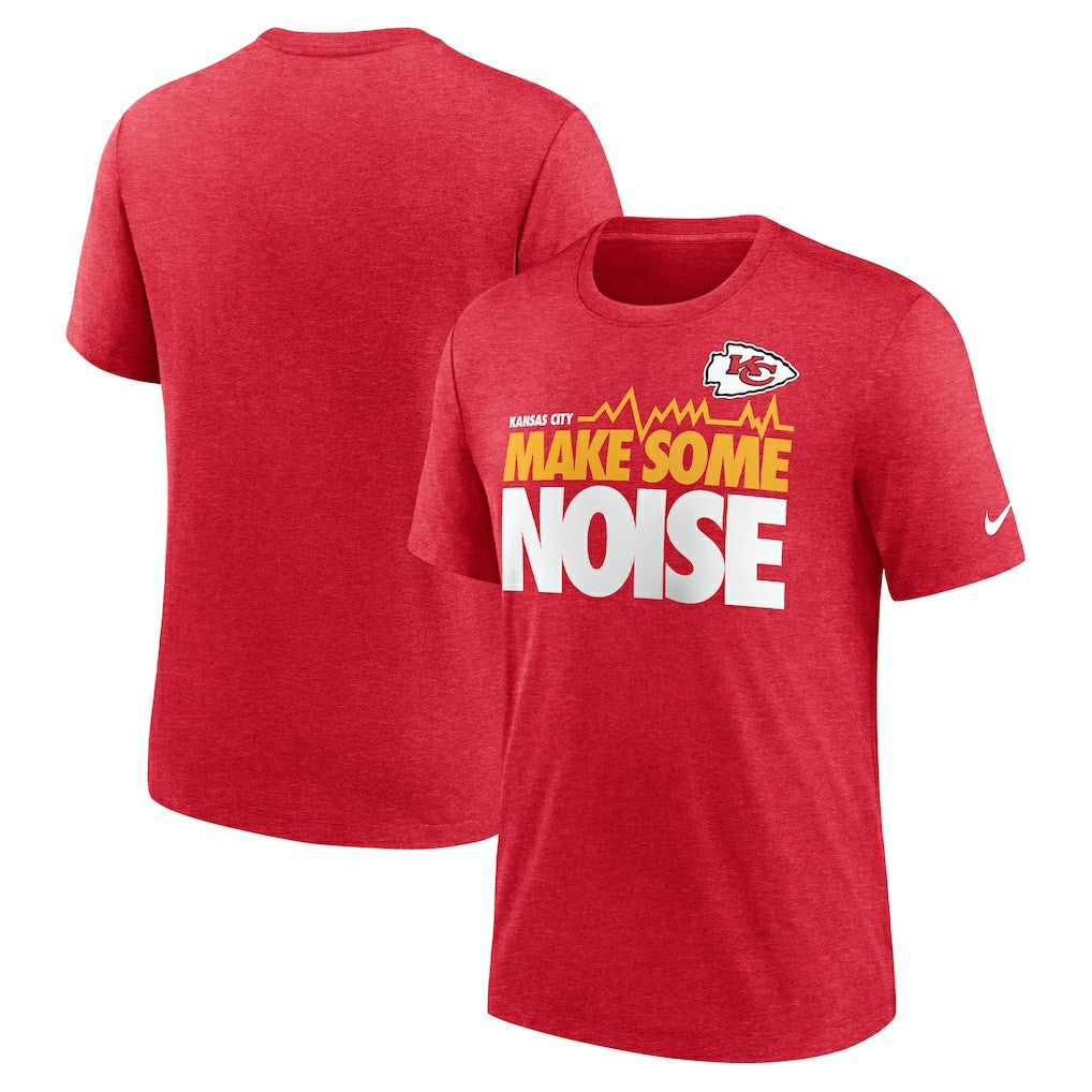 Kansas City Chiefs Local Tri-Blend T-Shirt - Heathered Red - Nike