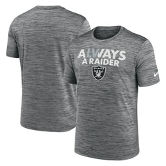 Las Vegas Raiders Local Velocity T-Shirt - Anthracite - Nike