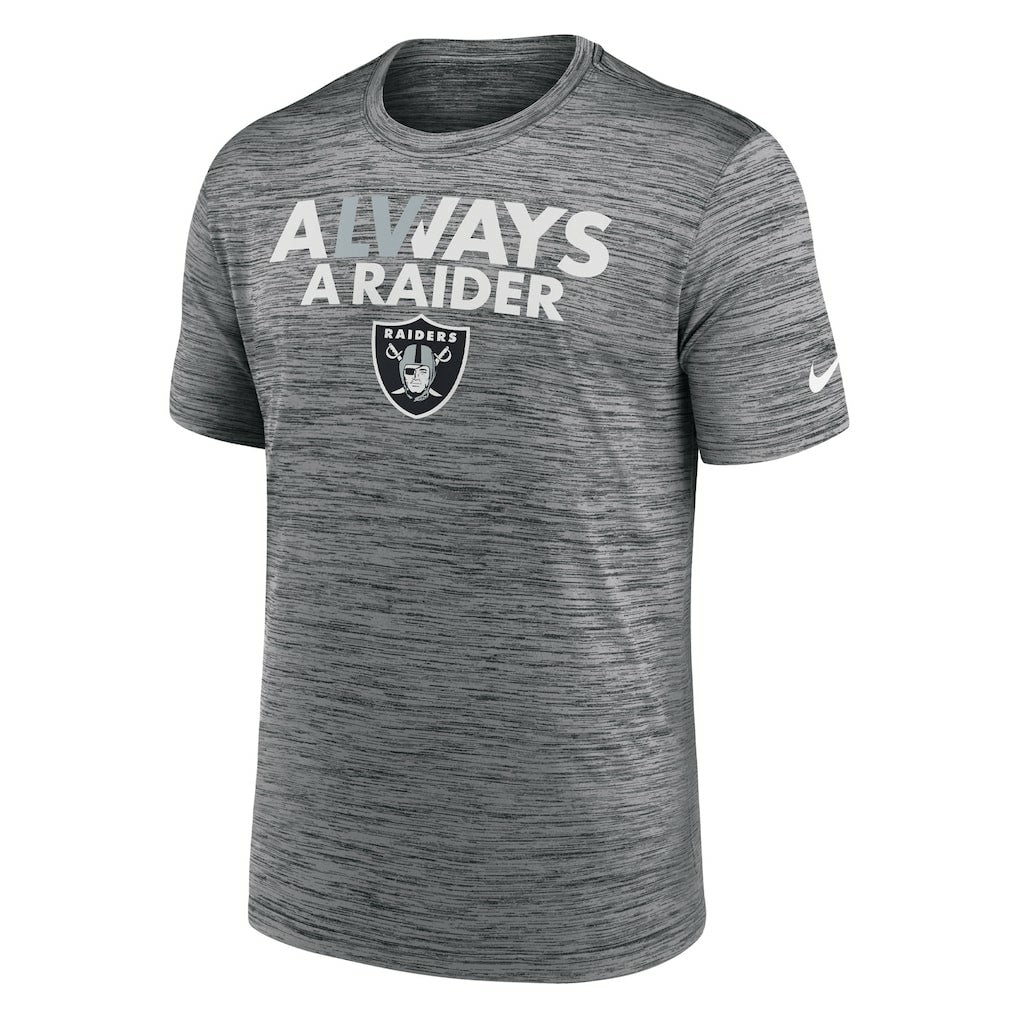 Las Vegas Raiders Local Velocity T-Shirt - Anthracite - Nike
