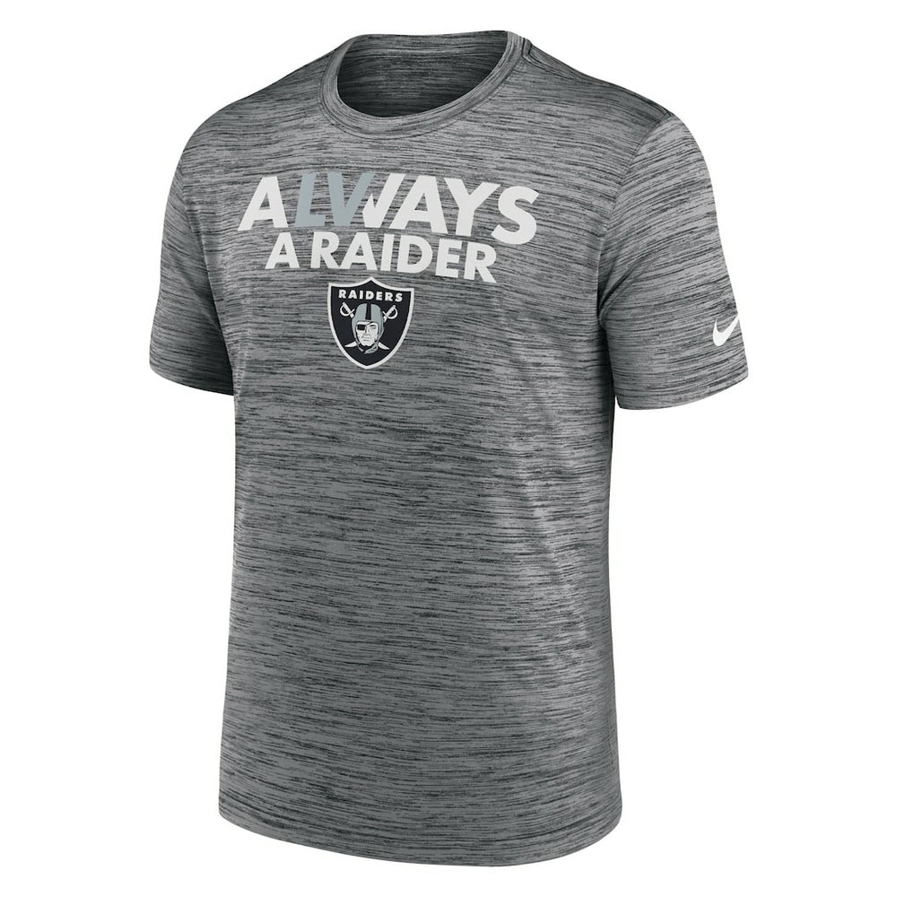 Las Vegas Raiders Local Velocity T-Shirt - Anthracite - Nike