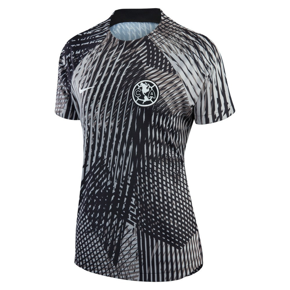 Nike - Club America Women's 2022/23 Pre-Match Raglan Performance Top - Black