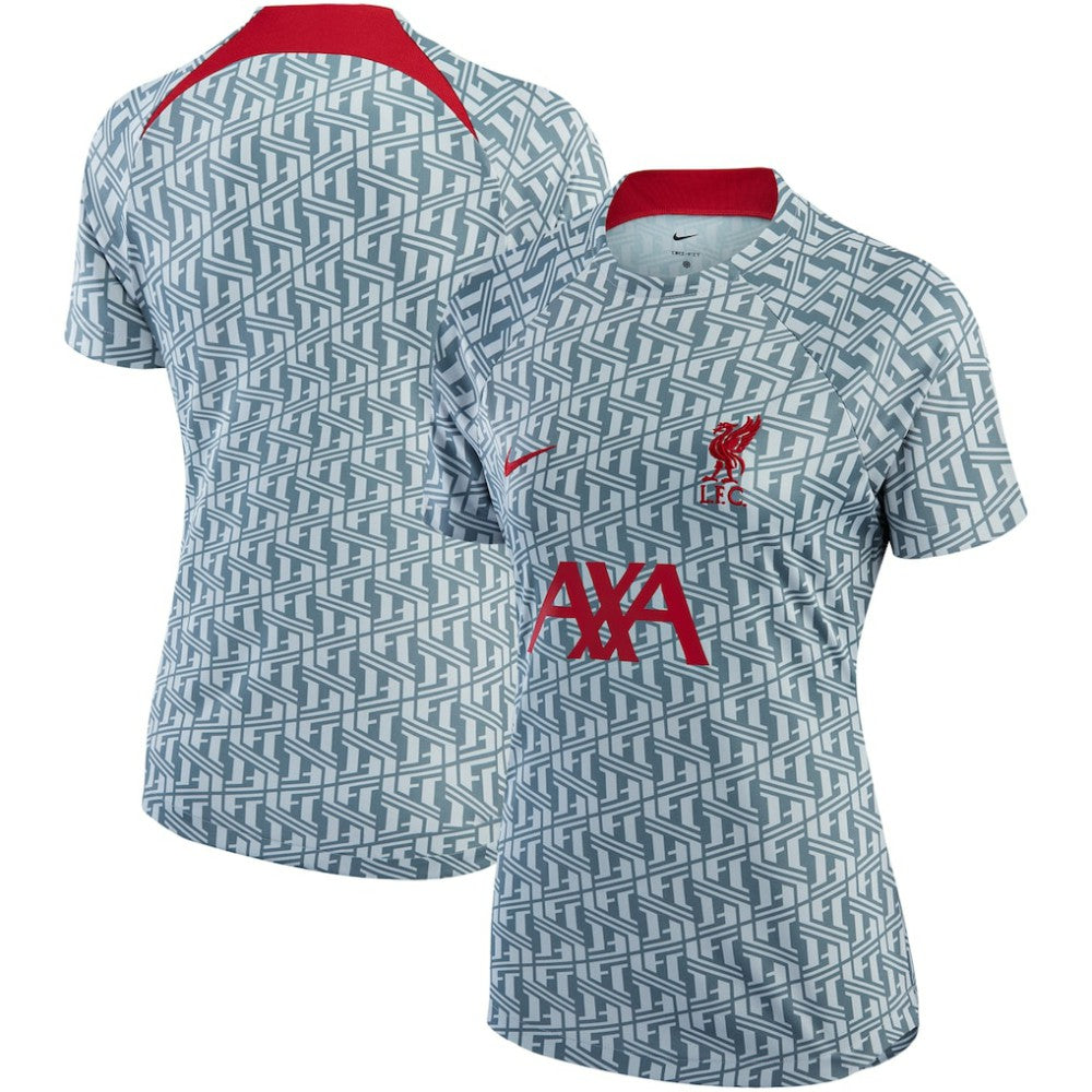 Nike - Liverpool Women's 2022/23 Pre-Match Raglan Performance Top - Gray