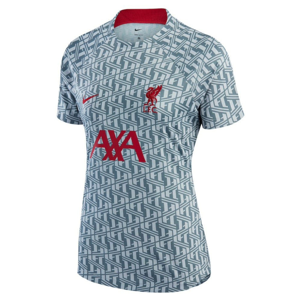 Nike - Liverpool Women's 2022/23 Pre-Match Raglan Performance Top - Gray
