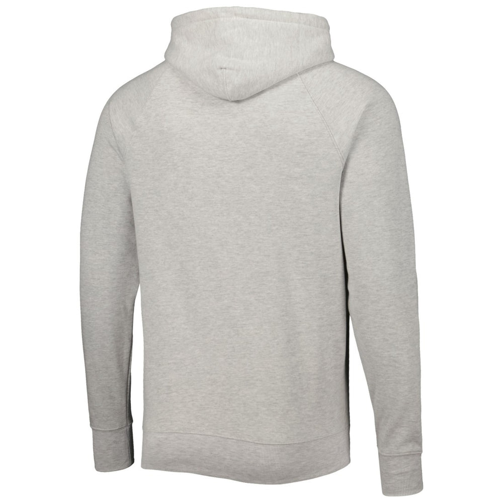 Tampa Bay Buccaneers Homage Retro Helmet Tri-Blend Raglan Pullover Hoodie - Ash - NFL