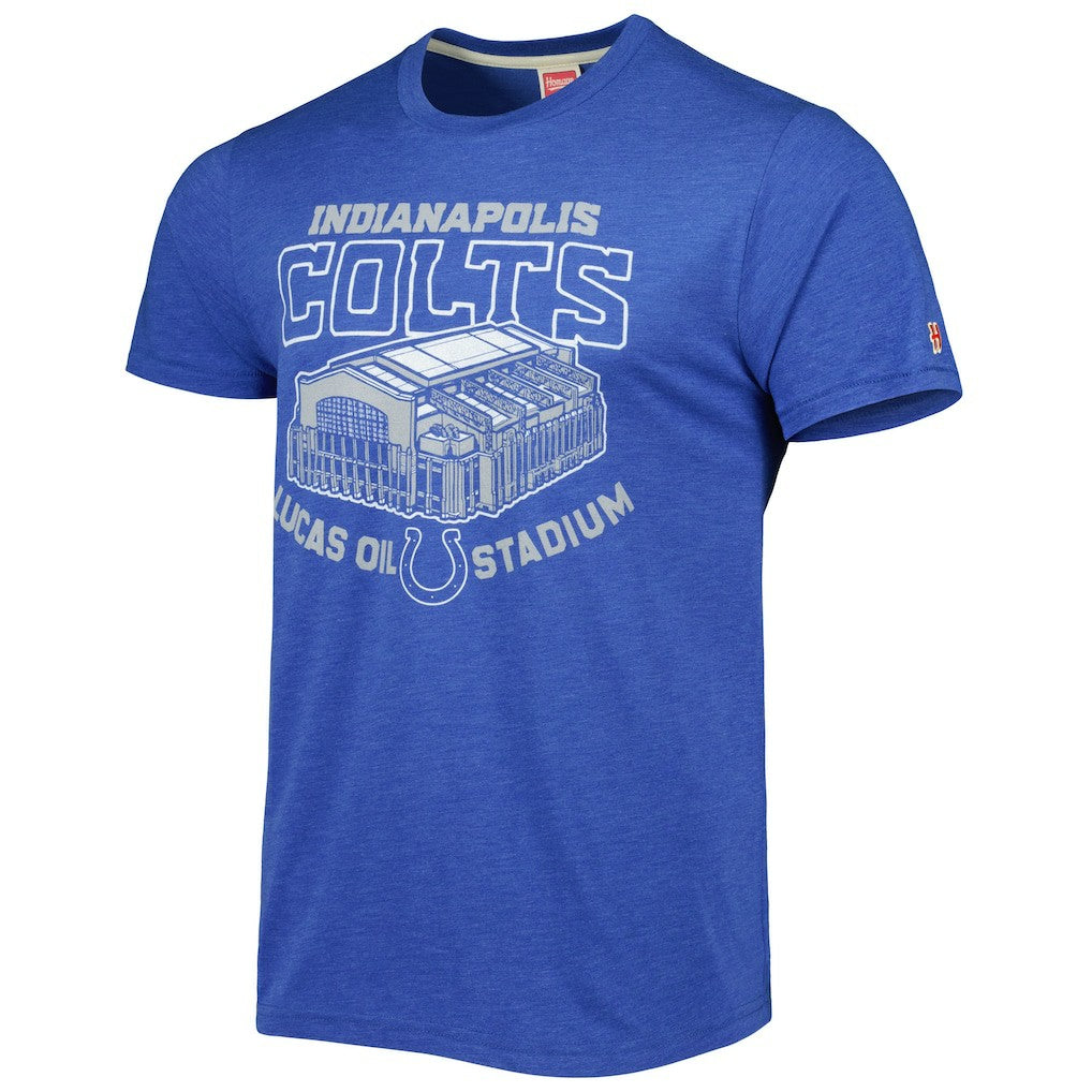 Indianapolis Colts Homage Stadium Tri-Blend T-Shirt - Royal - NFL