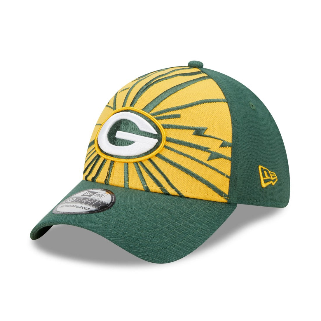 Green Bay Packers New Era Shattered 39THIRTY Flex Hat - Green/Gold - NFL