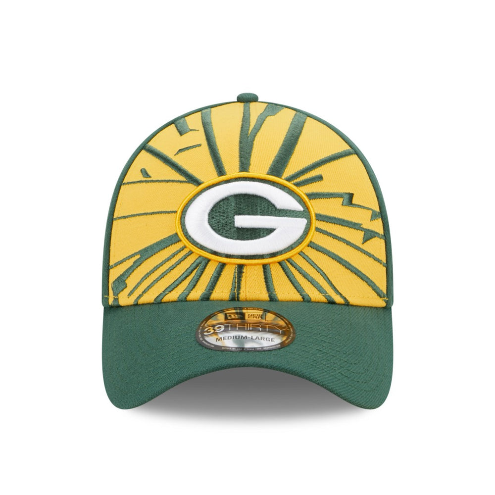 Green Bay Packers New Era Shattered 39THIRTY Flex Hat - Green/Gold - NFL