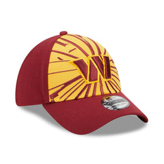 Washington Commanders New Era Shattered 39THIRTY Flex Hat - Gold/Burgundy - NFL