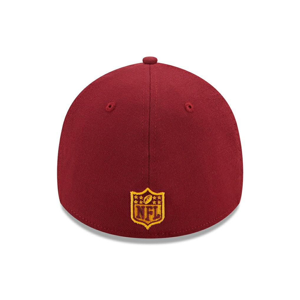 Washington Commanders New Era Shattered 39THIRTY Flex Hat - Gold/Burgundy - NFL
