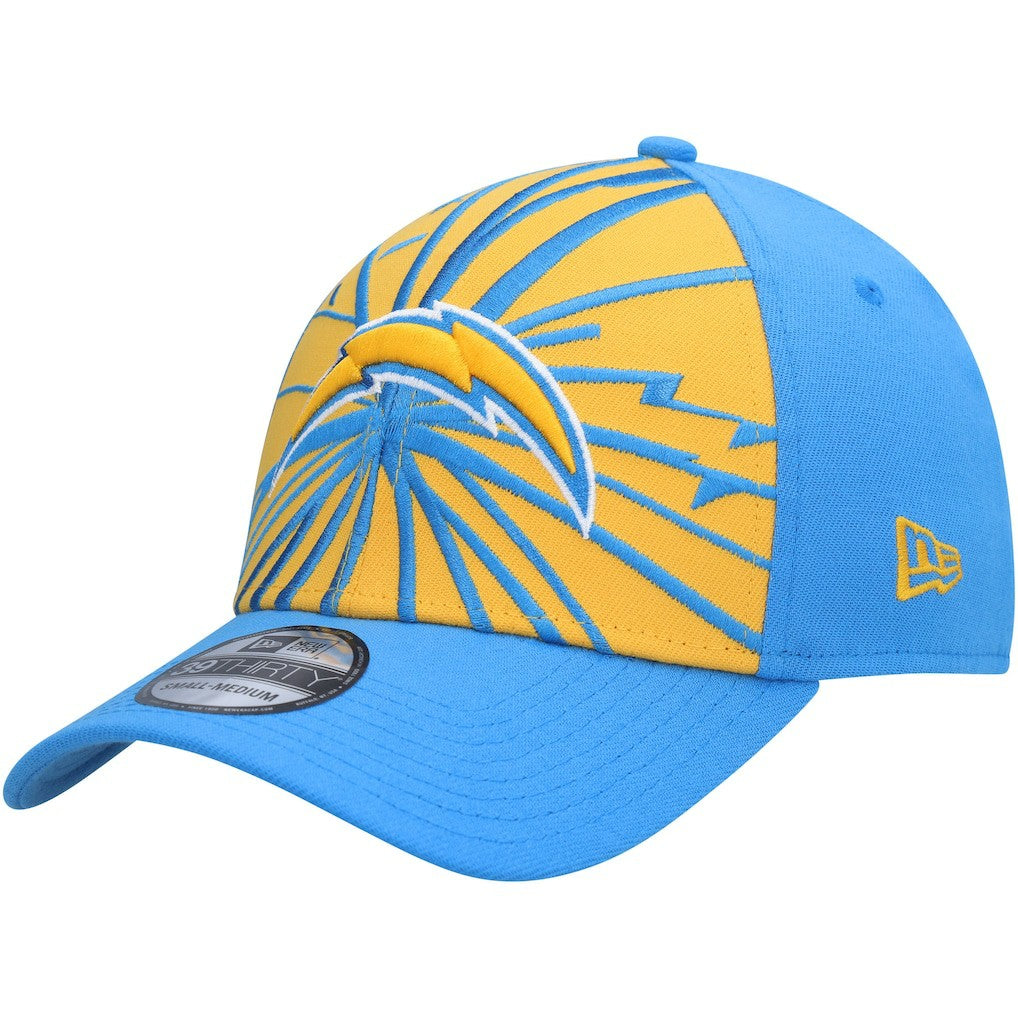 Los Angeles Chargers New Era Shattered 39THIRTY Flex Hat - Gold/Powder Blue - NFL