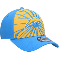 Los Angeles Chargers New Era Shattered 39THIRTY Flex Hat - Gold/Powder Blue - NFL