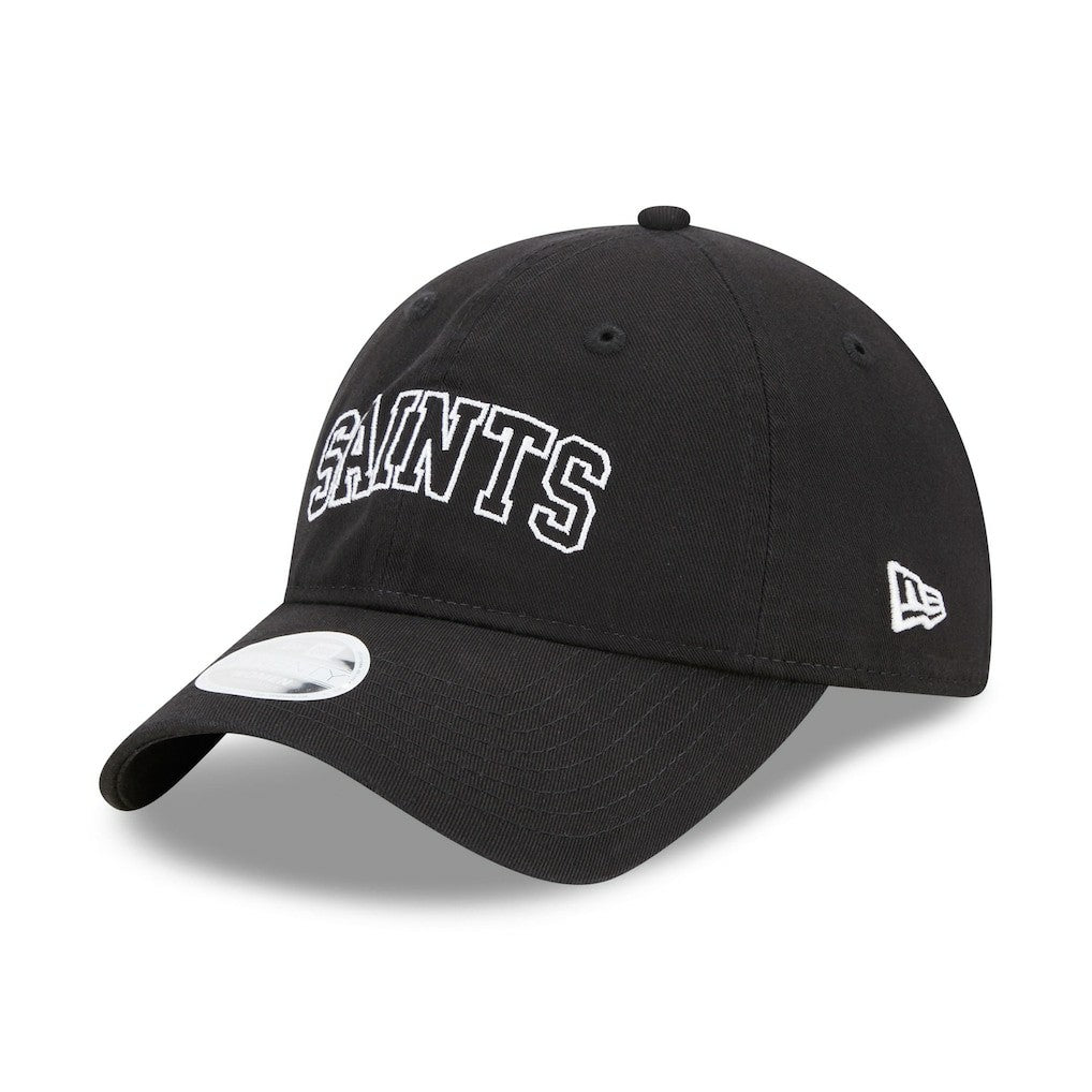 New Orleans Saints New Era Women's Collegiate 9TWENTY Adjustable Hat - Black - NFL