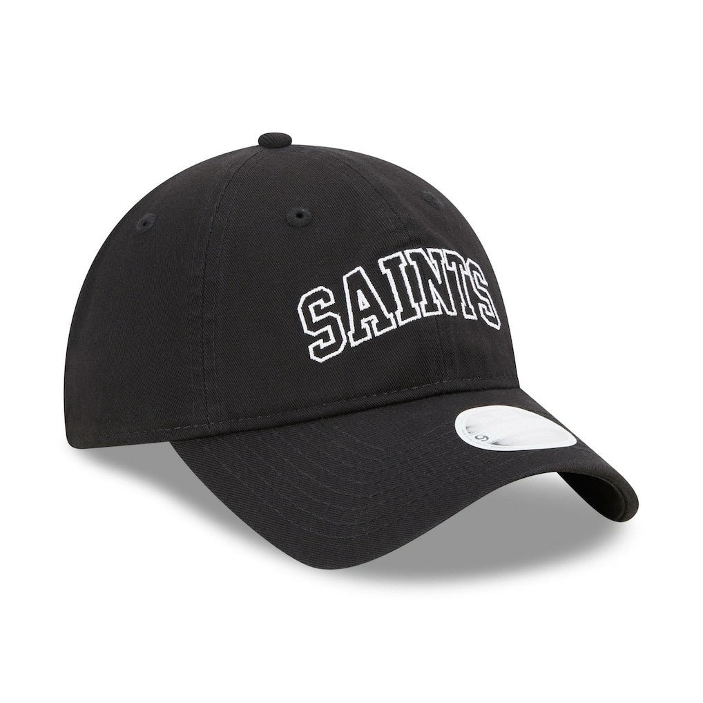 New Orleans Saints New Era Women's Collegiate 9TWENTY Adjustable Hat - Black - NFL