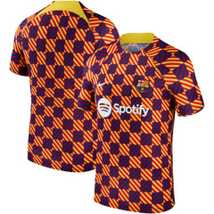 Nike - Barcelona 2023/24 Pre-Match Performance Top - Yellow