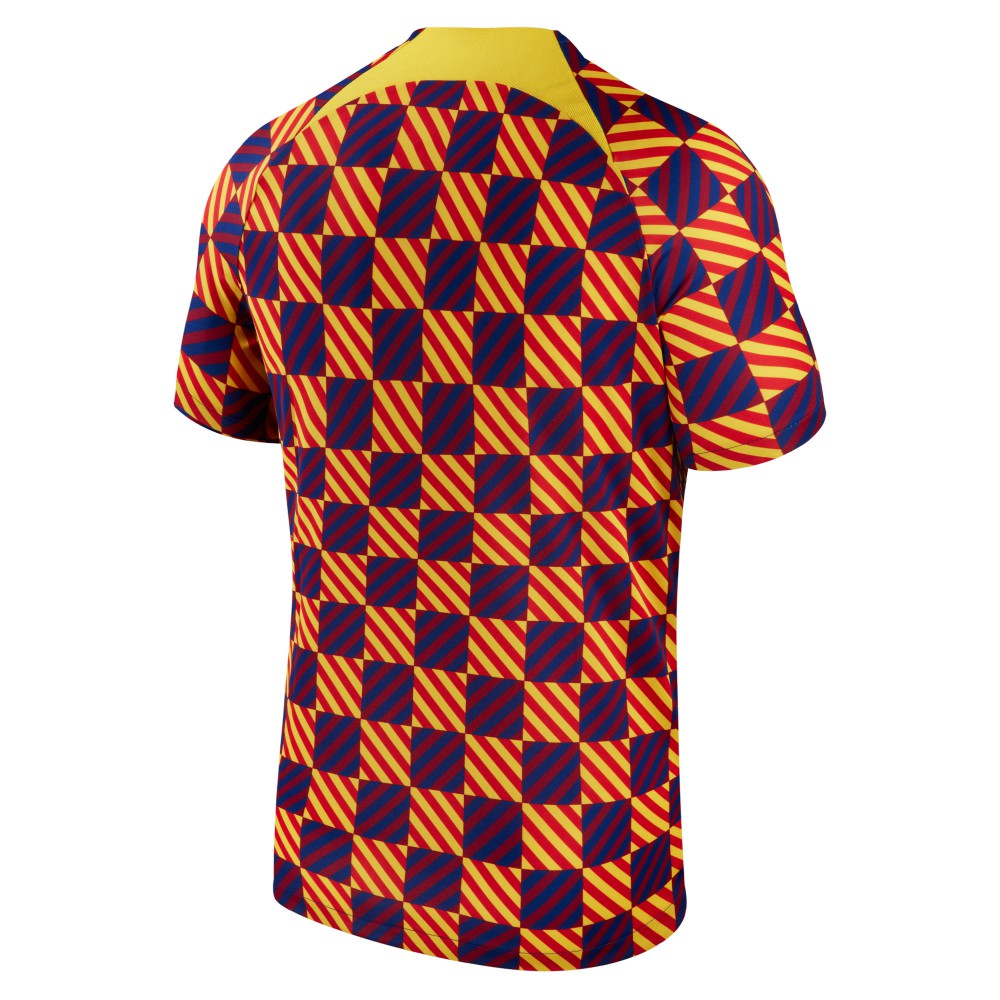 Nike - Barcelona 2023/24 Pre-Match Performance Top - Yellow