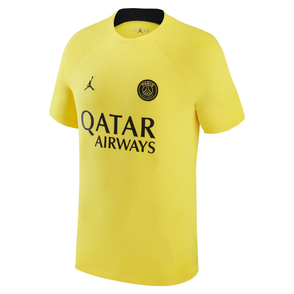 Jordan - Paris Saint-Germain Jordan Brand 2022/23 Pre-Match Top - Yellow