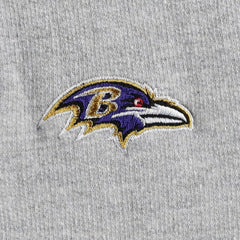 Baltimore Ravens Antigua Women's Lightweight Jackpot Raglan Half-Zip Pullover Hoodie - Heather Gray - NFL