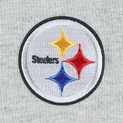Pittsburgh Steelers Antigua Women's Lightweight Jackpot Raglan Half-Zip Pullover Hoodie - Heather Gray - NFL