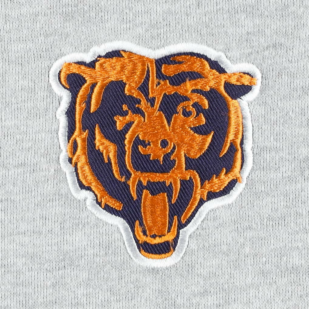 Chicago Bears Big & Tall Fleece Raglan Full-Zip Hoodie Jacket - Heather Gray - NFL