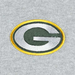 Green Bay Packers Big & Tall Fleece Raglan Full-Zip Hoodie Jacket - Heather Gray - NFL