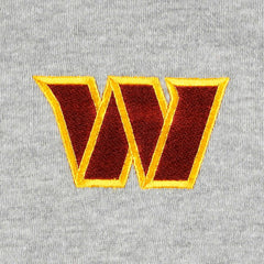 Washington Commanders Big & Tall Fleece Raglan Full-Zip Hoodie Jacket - Heather Gray - NFL