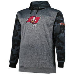 Tampa Bay Buccaneers Big & Tall Camo Pullover Hoodie - Heather Charcoal - Fanatics