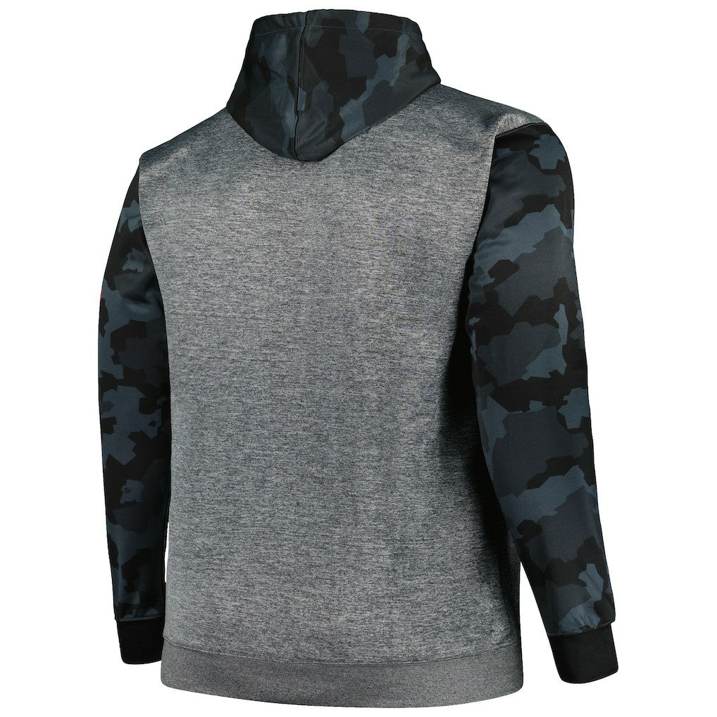 Washington Commanders Big & Tall Camo Pullover Hoodie - Heather Charcoal - Fanatics