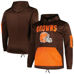 Cleveland Browns Big & Tall Pullover Hoodie - Brown - Fanatics