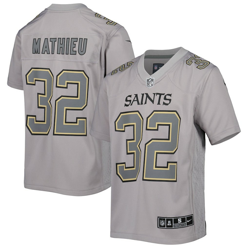 Tyrann Mathieu New Orleans Saints Youth Atmosphere Game Jersey - Gray - Nike