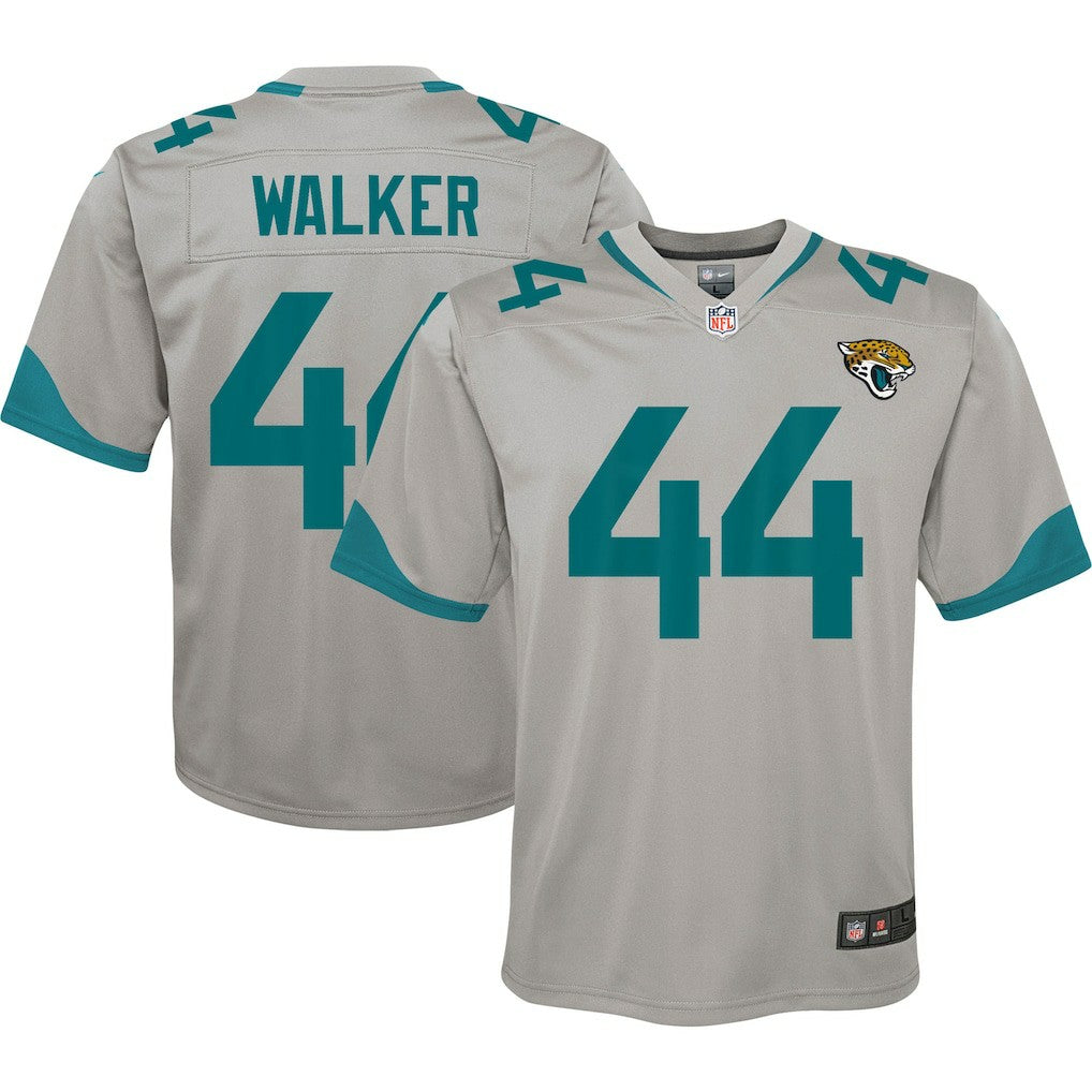 Travon Walker Jacksonville Jaguars Youth Inverted Game Jersey - Silver - Nike