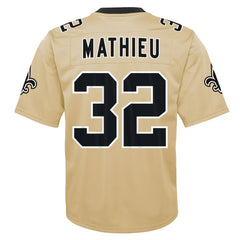 Tyrann Mathieu New Orleans Saints Youth Inverted Game Jersey - Gold - Nike