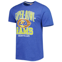 Los Angeles Rams Homage Super Bowl Classics Tri-Blend T-Shirt - Royal - NFL