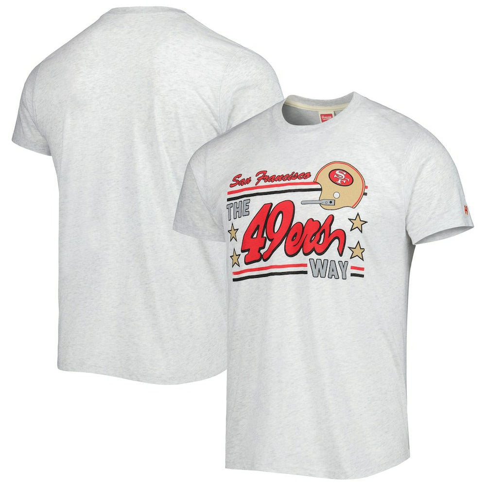 San Francisco 49ers Homage Hyper Local Tri-Blend T-Shirt - Ash - NFL