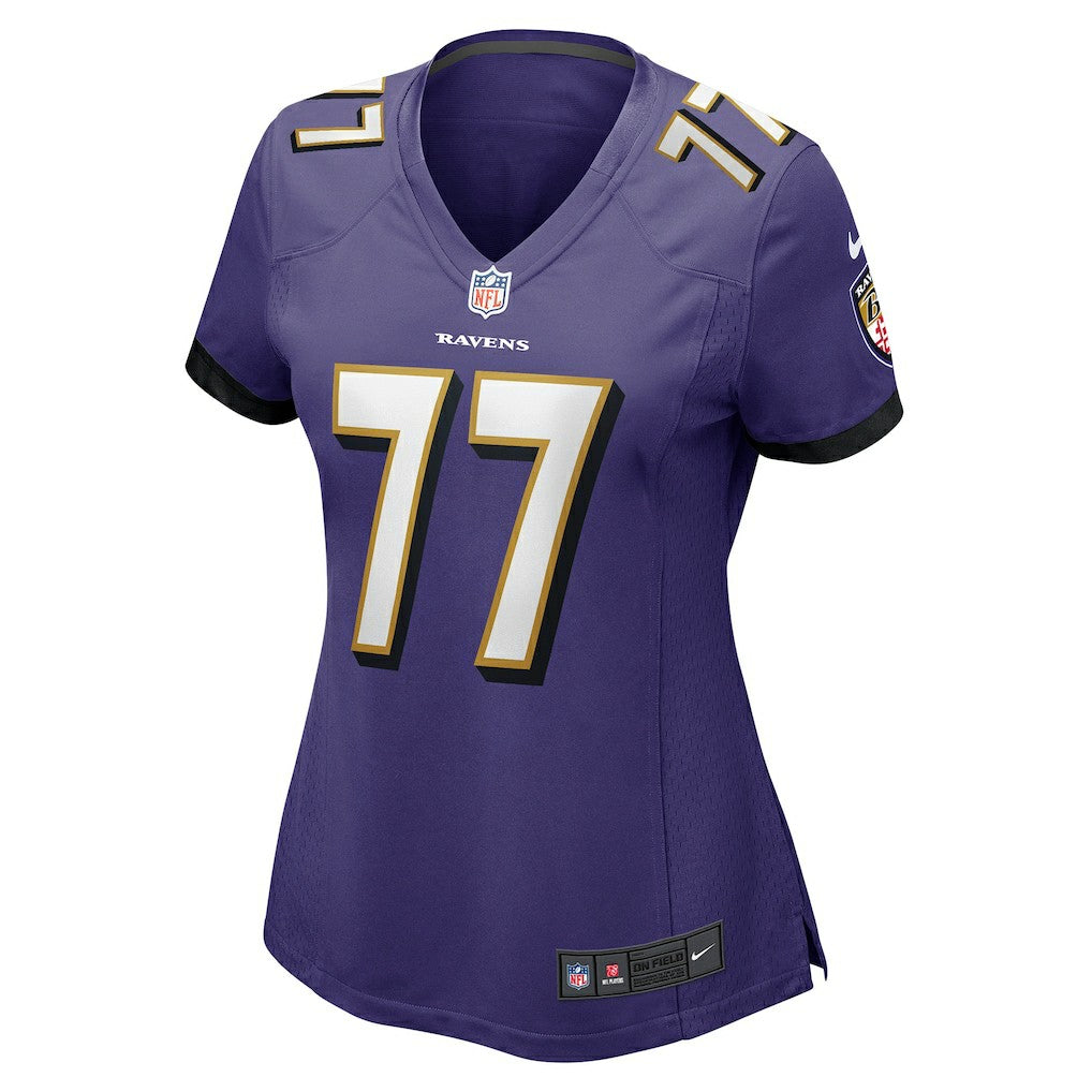 Daniel Faalele Baltimore Ravens Women's Player Game Jersey - Purple - Nike