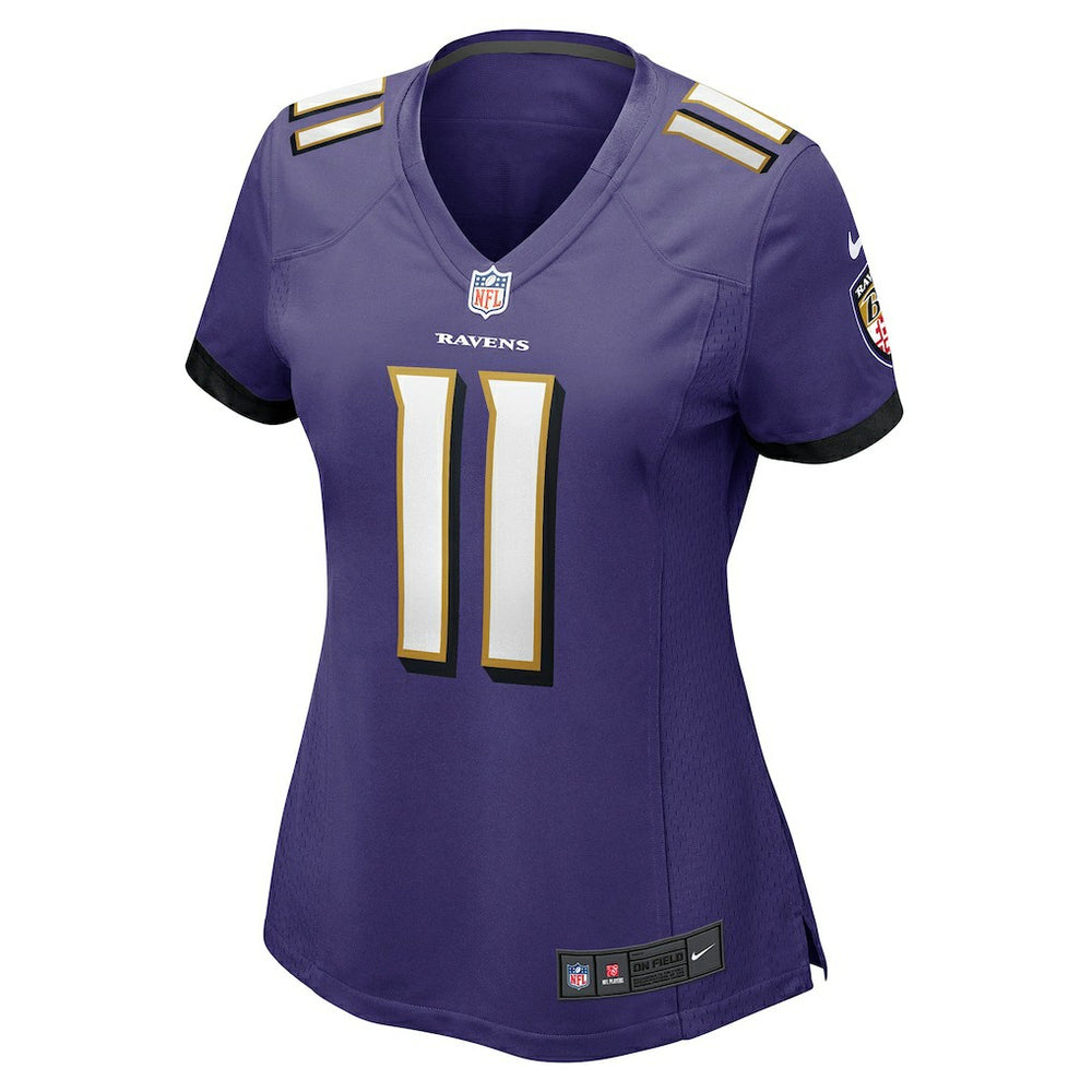 Jordan Stout Baltimore Ravens Women's Player Game Jersey - Purple - Nike
