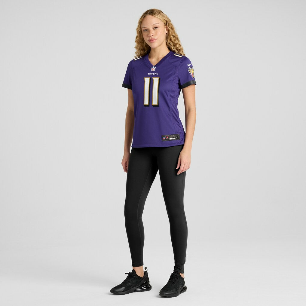 Jordan Stout Baltimore Ravens Women's Player Game Jersey - Purple - Nike