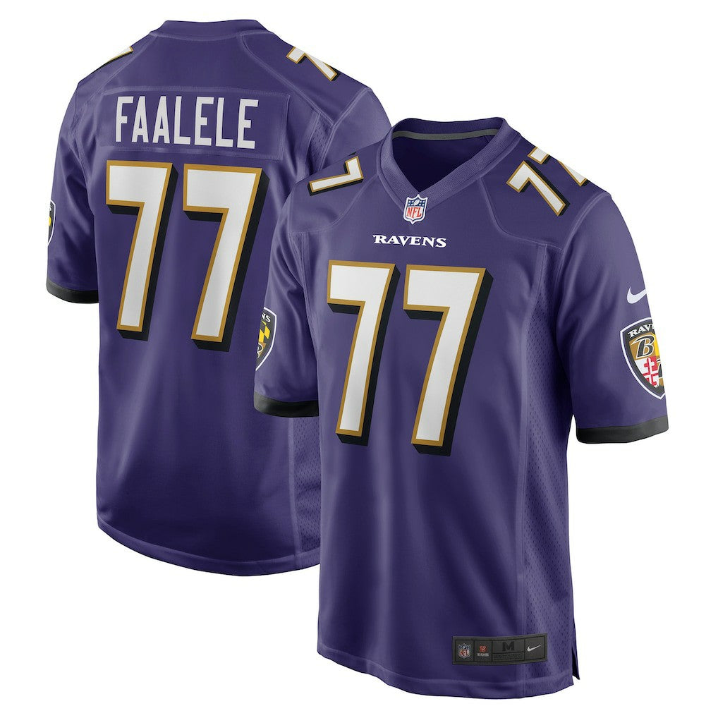 Daniel Faalele Baltimore Ravens Player Game Jersey - Purple - Nike