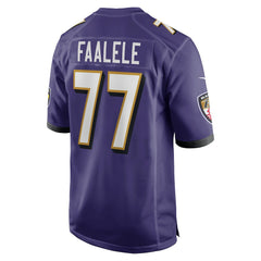 Daniel Faalele Baltimore Ravens Player Game Jersey - Purple - Nike