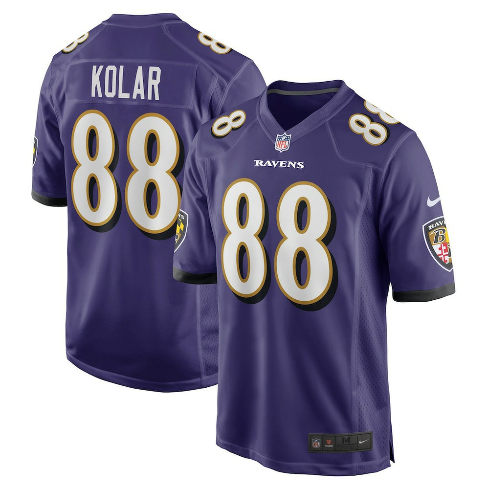 Charlie Kolar Baltimore Ravens Player Game Jersey - Purple - Nike