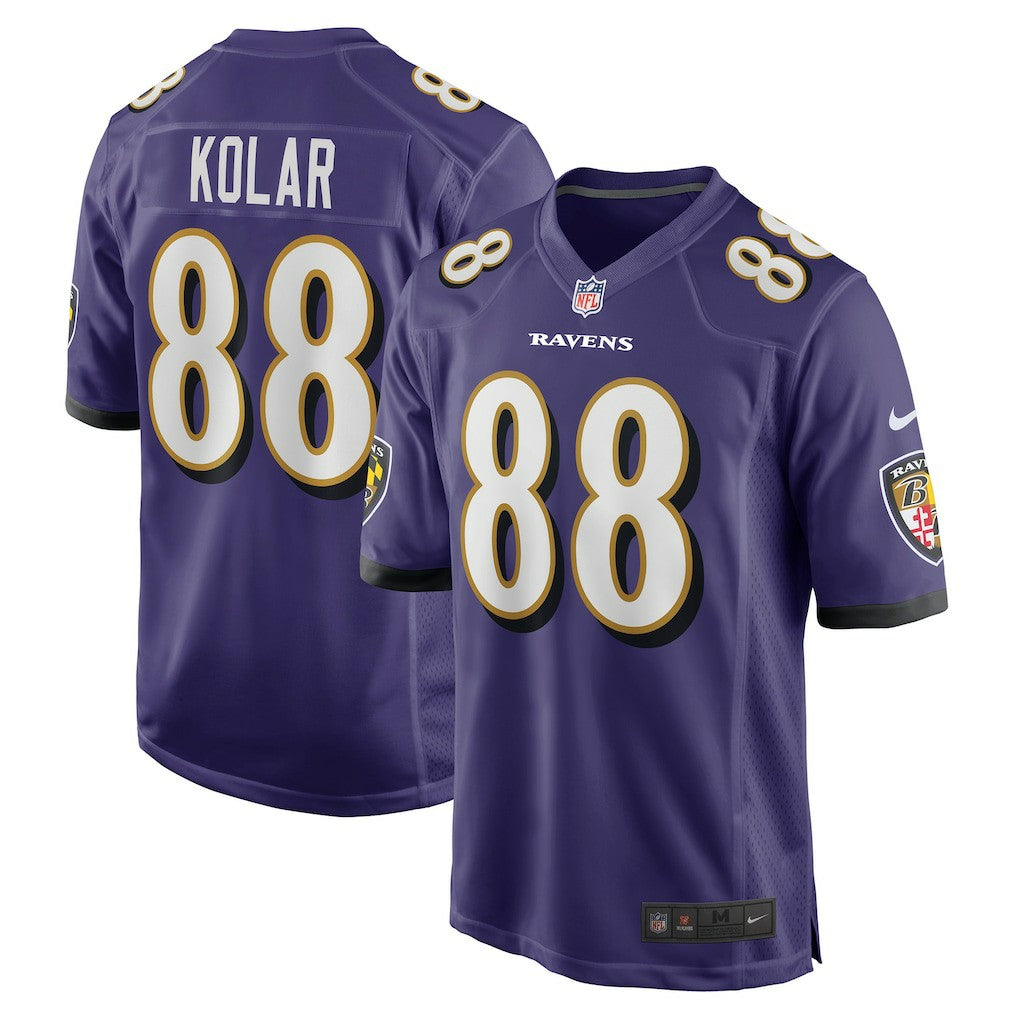 Charlie Kolar Baltimore Ravens Player Game Jersey - Purple - Nike