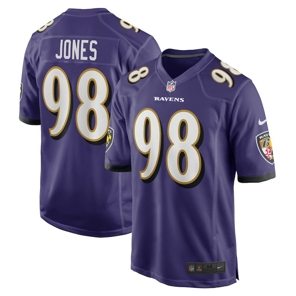 Travis Jones Baltimore Ravens Player Game Jersey - Purple - Nike