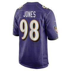 Travis Jones Baltimore Ravens Player Game Jersey - Purple - Nike
