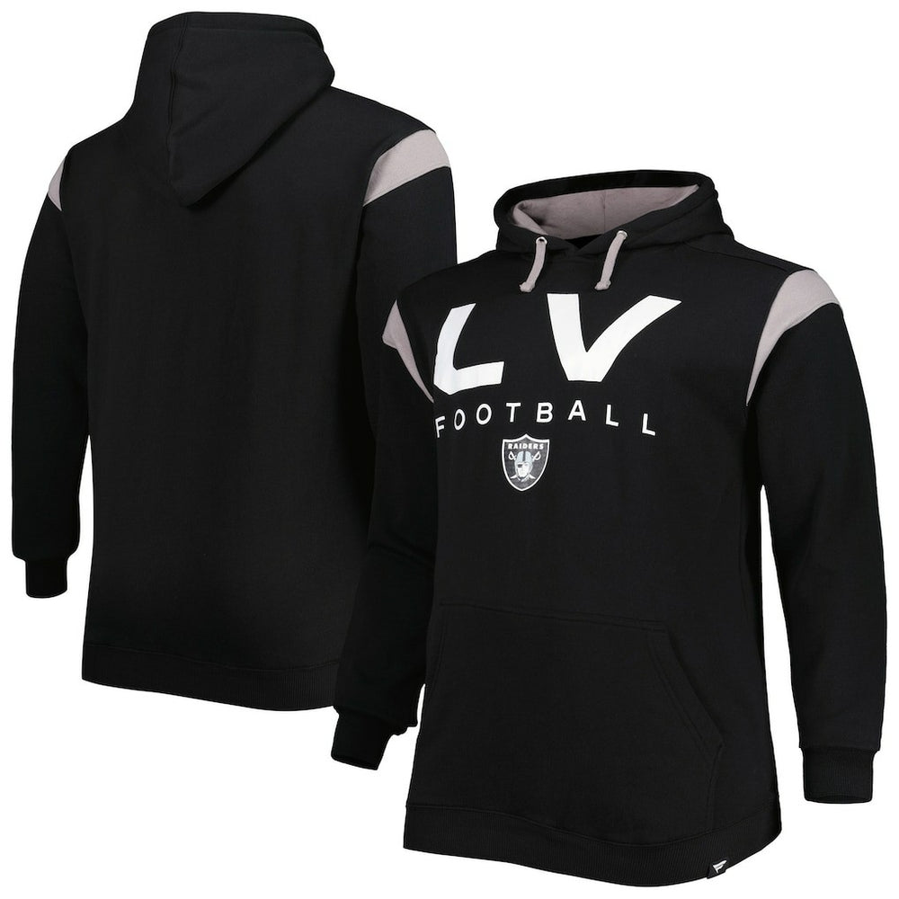 Las Vegas Raiders Big & Tall Call the Shots Pullover Hoodie - Black - Fanatics