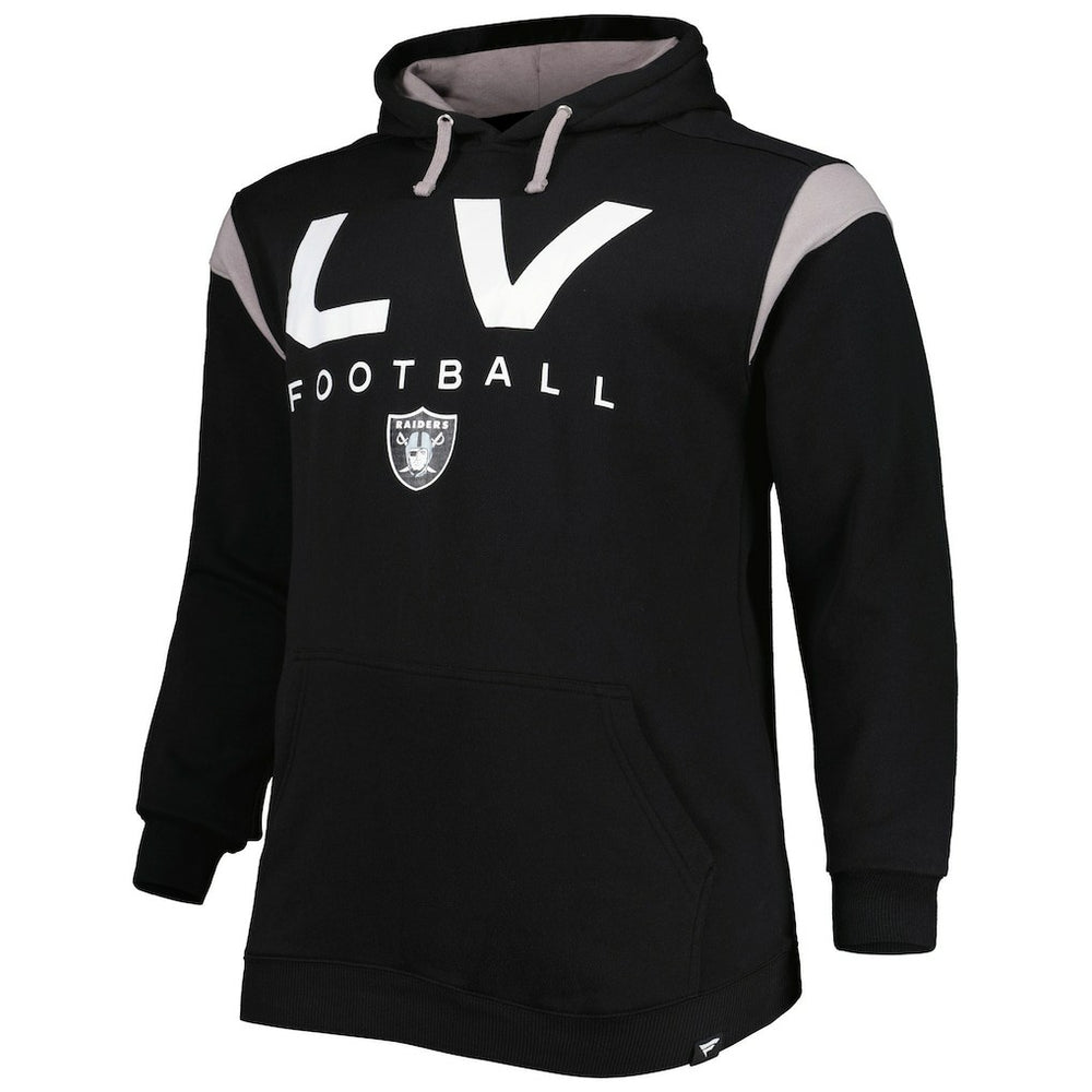 Las Vegas Raiders Big & Tall Call the Shots Pullover Hoodie - Black - Fanatics