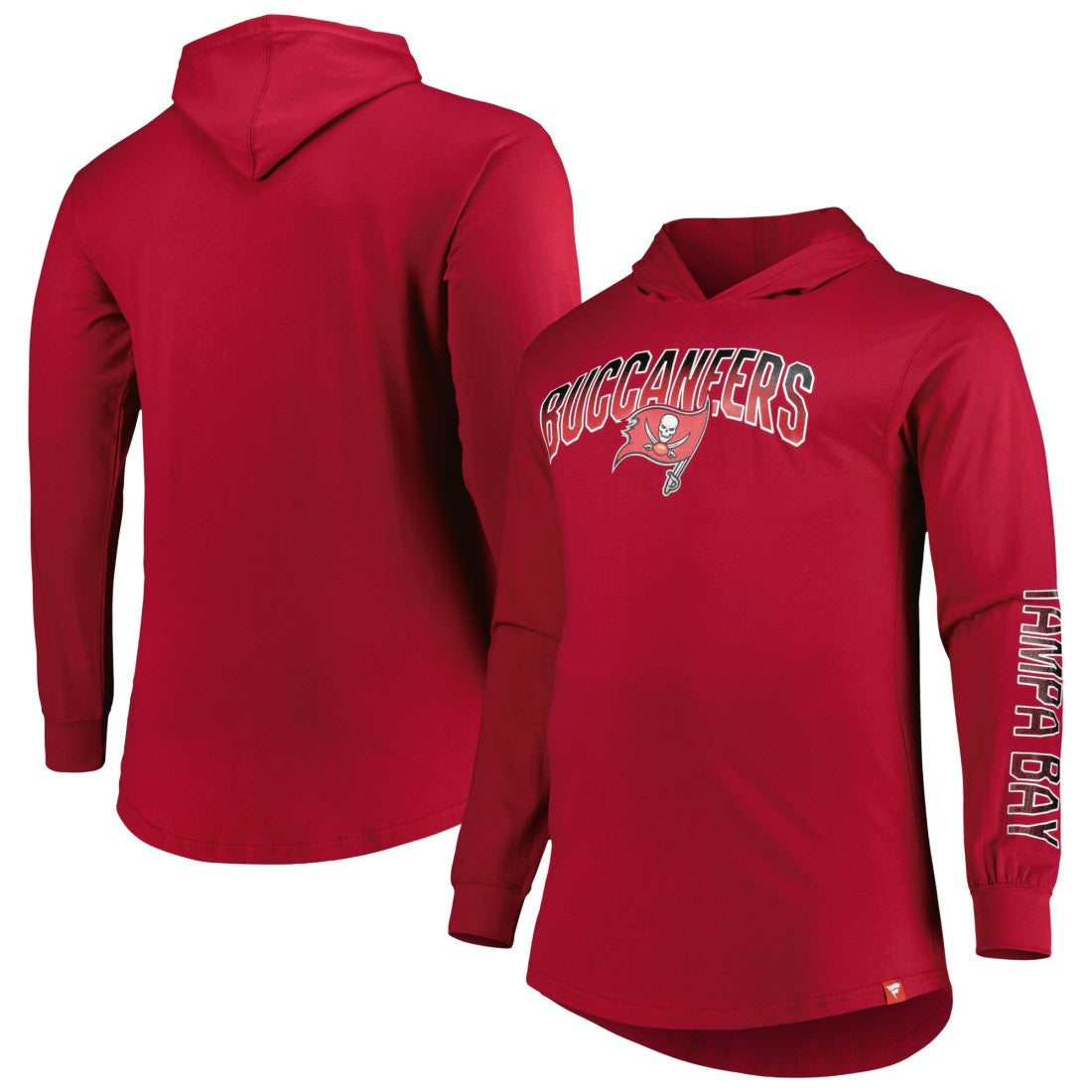 Tampa Bay Buccaneers Big & Tall Front Runner Pullover Hoodie - Red - Fanatics