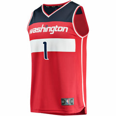 Fanatics Johnny Davis Washington Wizards Youth Fast Break Replica Jersey Icon Edition Red