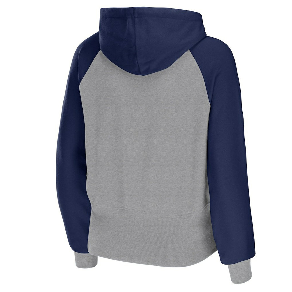 Dallas Cowboys WEAR by Erin Andrews Women's Colorblock Lightweight Full-Zip Hoodie - Silver - NFL