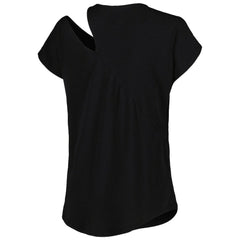 Buffalo Bills KIYA TOMLIN Women's Cut Out Tri-Blend Shirt - Black - NFL